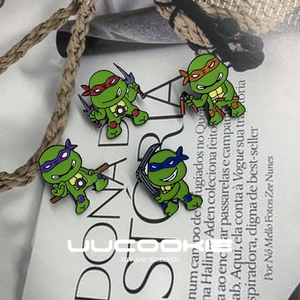 忍者神龟胸针可爱卡通动漫欧美动画动物男儿童书包学生校服装饰女