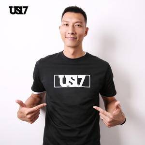 us17易建联潮牌 box logo简约百搭情侣运动t恤简约百搭篮球短袖