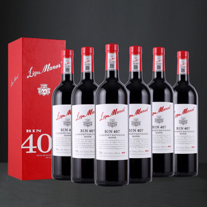 正品澳洲红酒进口407红酒六支礼盒干红整箱澳大利亚14度葡萄酒