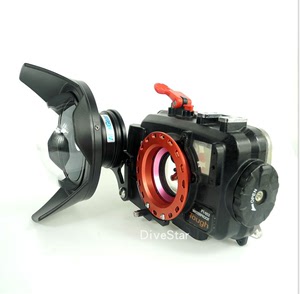 奥林巴斯潜水相机防水壳TG7镜头Ｍ52广角微镜转接环携带接驳器