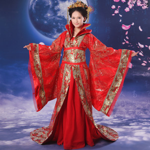 主播小鲜肉反串女士古装唐装贵妃 高档华丽亮片 大拖尾贵妃