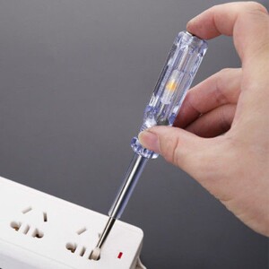 测电笔 一字刀挂式 电工线路检测电笔 多功能家用验电笔