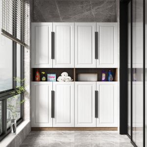 阳台柜子储物柜防晒置物柜大容量防水杂物柜鞋柜定制飘窗柜储藏柜