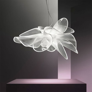 意大利设计师卧室吊灯现代简约客厅餐厅艺术创意LED网纱云朵灯具