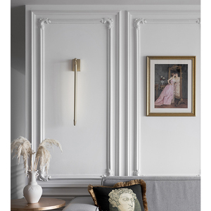 华胜pu线条法式电视背景墙边框墙面造型吊顶装饰条石膏线角花自粘