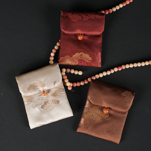 中式高档首饰袋扣子袋手串手镯袋文玩盘珠袋织锦刺绣饰品礼品布袋
