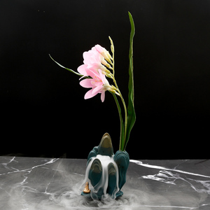 刺身摆盘装饰盘饰花草酒店餐饮意境菜海鲜姿造干冰拼盘日式摆件