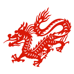 龙剪纸窗花12生肖植绒布幼儿园儿童动物十二生肖贴纸贴画可移胶