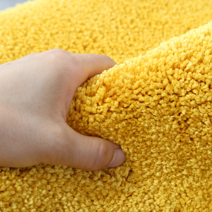 定制客厅黄色地垫金黄色风水地毯入户厨房土黄色防滑吸水金色门垫