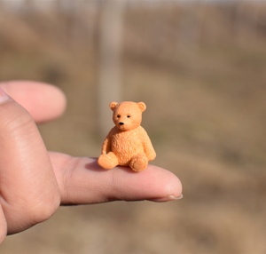 德国思乐迷你小熊 永生花 泰迪熊 微尼小熊摆件女孩礼物