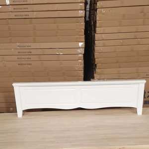 全实木白色平床尾美式欧式韩式换平床尾板1.5米1.8米床尾板单卖