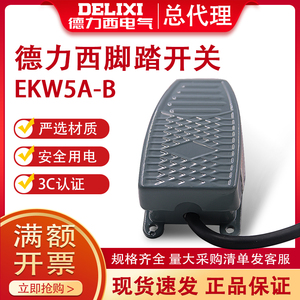 德力西脚踏开关 脚踩式EKW5A-B芯子带线踏板控制器220v冲床自复位