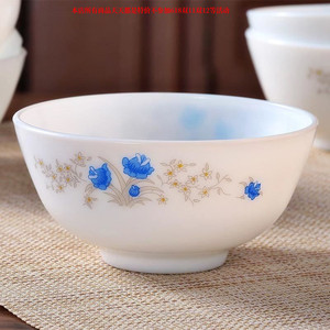 瓷碗吃饭碗微波炉创意白玉餐具瓷碗吃面汤碗餐具碗单个碗家用玻璃