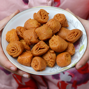 安徽泾县特产香酥脆狮子头手工糕点办公室小孩馋嘴零食小吃微辣
