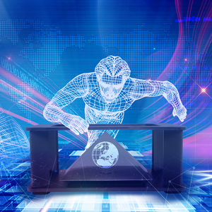 电梯间瀑布流水帘互动剧本杀沉浸式全息投影led屏视频素材tutwei15