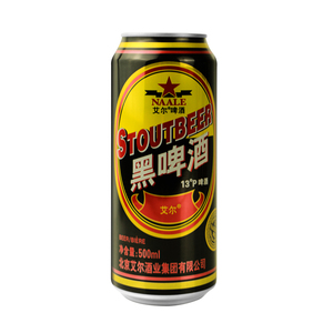 包邮蓝带黑啤酒  北京艾尔蓝带黑啤酒 500ml *24听一箱24罐价新货