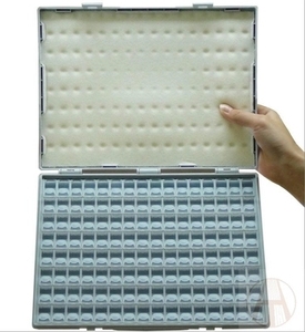 128/200格 SMT贴片元件盒电子物料盒电阻电容盒元件盒配件收纳盒