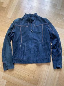 000人付款淘宝zilli皮衣56码 法国泽利打孔皮夹克 男士春秋冬外套