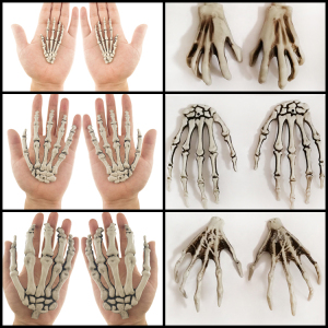 万圣节道具骷髅骨头手指爪子鬼屋密室恐怖吓人装饰摆件巫婆鬼爪子