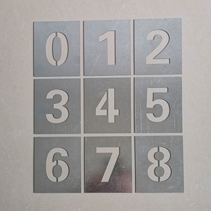 货车放大号镂空喷漆模板金属不锈钢空心数字模具0-9字母a-z定制