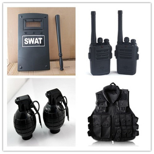 儿童小特警装备黑猫警长玩具对讲机电动玩具枪cos小警察交警道具