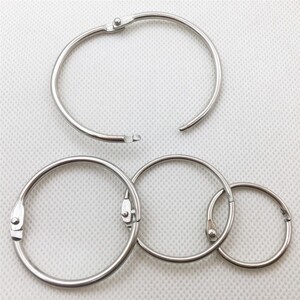 金属铁圈扣开口铁环扣窗帘相册活页圈环卡片圈扣书圈台挂历圈扣