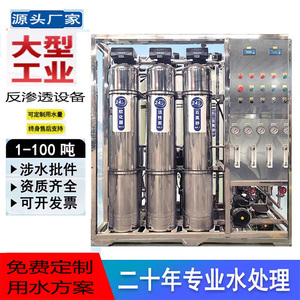 反渗透设备纯水机双级直饮净水器1-90吨电解制氢水处理去离子设备