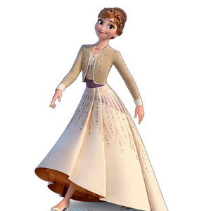 冰雪奇缘2安娜公主拖尾长裙女童元旦演出服小女孩蓬蓬礼服裙超仙