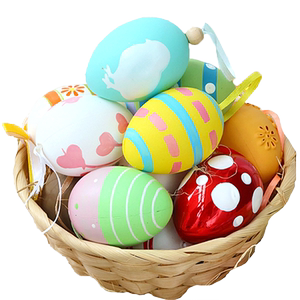 挂件塑料蛋装饰开口手绘布置涂鸦鸡蛋可打开复活节彩蛋diy小图案