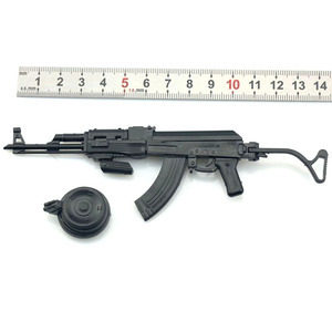 1:6 AK47/AKM突击步枪拼装模型兵人军事武器摆件积木益智玩具枪模