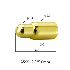 A599厂家定制手机天线顶针 单头贴片顶针弹簧针信号探针充电针