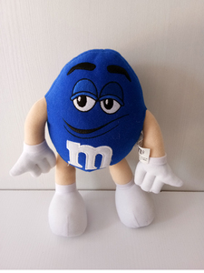 外贸原单m豆巧克力豆公仔毛绒玩具玩偶布偶胳膊腿有关节可造型