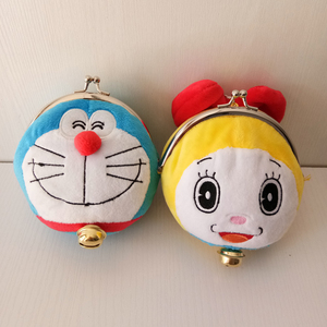 日本尾单机器猫叮当猫哆啦a美 铃铛 百宝袋零钱包口金包搭扣包