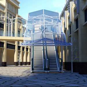 张拉膜布透明etfe膜材加工安装文化广场商场观景膜结构造型遮阳棚