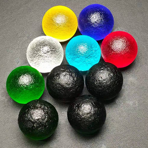 原矿球diy大单珠捷克玻璃陨石天狼星陨珠子七星阵小圆球摆件30mm