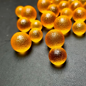 圆形天然新品利比亚琥珀色玻璃陨石单珠手串散珠配珠裸石宇宙灵石