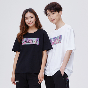 n a纳迪亚短袖2021夏季新款cq男女潮流炫彩印花圆领短袖休闲t恤
