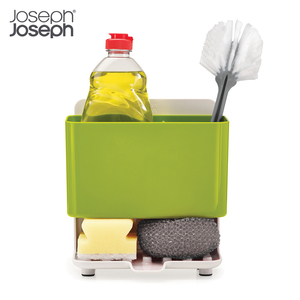 英国Joseph厨房清洁食物收纳盒 吸盘式沥水可拆节省空间置物角架