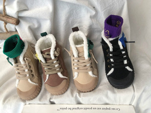 冬季儿童棉鞋2024新款韩版马丁靴男童鞋短靴加绒保暖女童雪地靴子