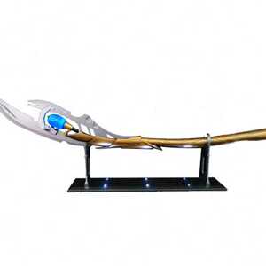 hcmy复联4洛基权杖1比1无限心灵原宝石容器全金属法杖武器模型o