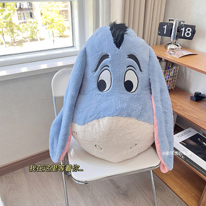 少女可爱卡通垂耳朵小驴子毛绒公仔抱枕玩偶居家沙发卧室玩偶摆件