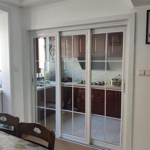 定制厨房三联动移门阳台客厅三连动推拉门隔断玻璃客厅钛钛镁合金