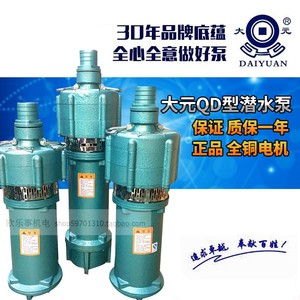 大元qd多级潜水降水泵农用滴灌灌溉高压高扬程小老鼠泵220v380v喷