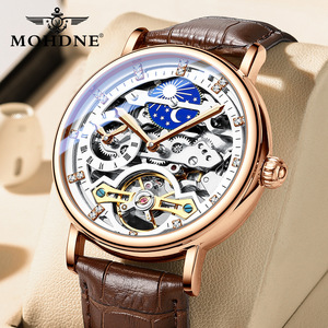 两地时手表男Mechanical Wristwatch Sapphire Luminous Watches