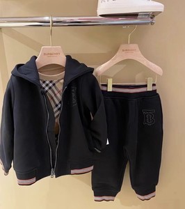 欧洲代购 22秋冬 burberry童装 男童女童休闲卫衣外套运动裤短裙