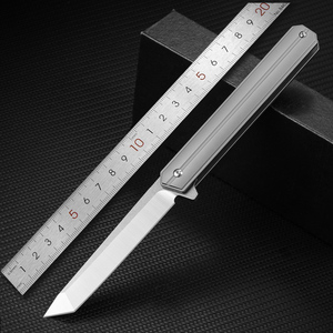 s35vn粉末钢折叠刀 户外防身折刀水果刀钛合金小刀高硬度锋利刀具