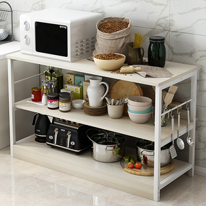 木架置物架简易厨房