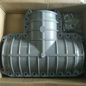 upvc pvc哈夫节抢修接三通pe抢修节哈弗接 管道补漏器三通快接160