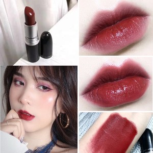 正品mac108牛血色口红dubonnet大牌魅可牛血红macdubonnet红色号