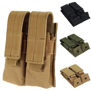 军迷户外玩具枪双联9mm手枪弹匣包战术手电筒套MOLLE战术挂包腰包